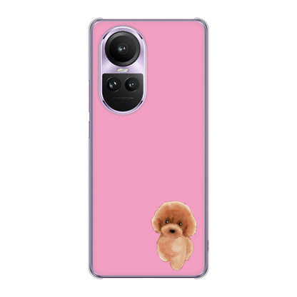 OPPO Reno10 Pro 5G A302OP SoftBank 高画質仕上げ 背面印刷 ハードケーストイプードルレッド