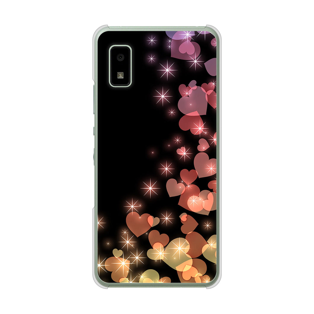 AQUOS wish3 A302SH Y!mobile 高画質仕上げ 背面印刷 ハードケースきらめきハート