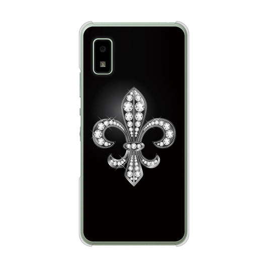 AQUOS wish3 A302SH Y!mobile 高画質仕上げ 背面印刷 ハードケース 【042 ラインストーン風の印刷ゴージャスユリ】