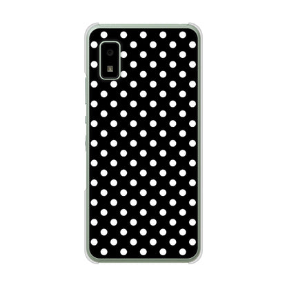 AQUOS wish3 A302SH Y!mobile 高画質仕上げ 背面印刷 ハードケースシンプル柄（水玉）