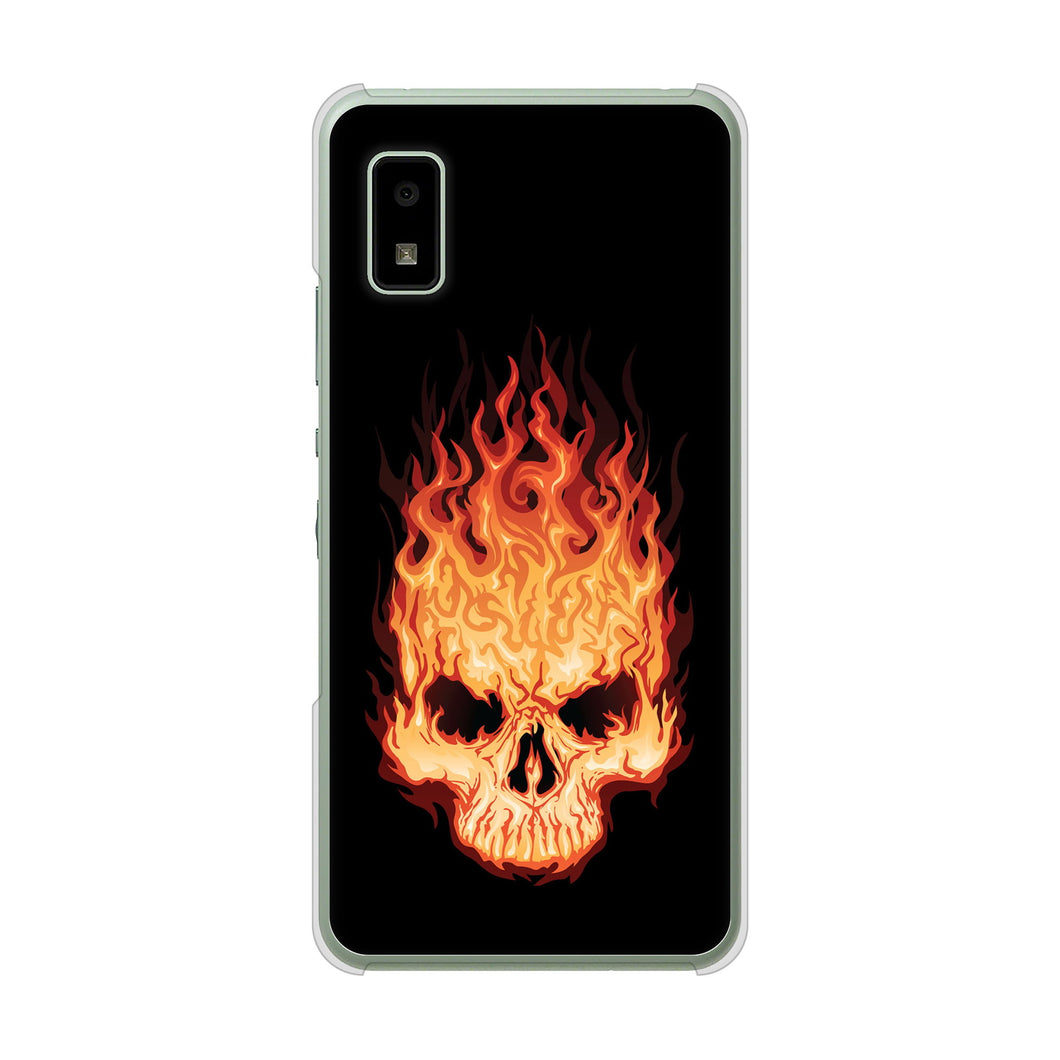 AQUOS wish3 A302SH Y!mobile 高画質仕上げ 背面印刷 ハードケース 【364 ドクロの怒り】