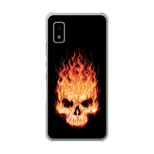 AQUOS wish3 A302SH Y!mobile 高画質仕上げ 背面印刷 ハードケース 【364 ドクロの怒り】