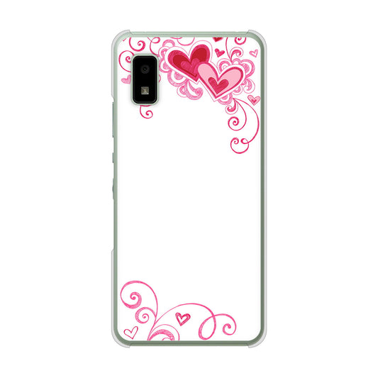 AQUOS wish3 A302SH Y!mobile 高画質仕上げ 背面印刷 ハードケースプリティハート