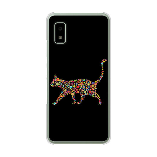 AQUOS wish3 A302SH Y!mobile 高画質仕上げ 背面印刷 ハードケース 【406 カラフルキャット】