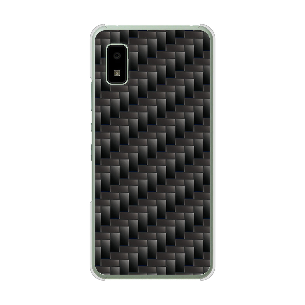 AQUOS wish3 A302SH Y!mobile 高画質仕上げ 背面印刷 ハードケース 【461 カーボン】
