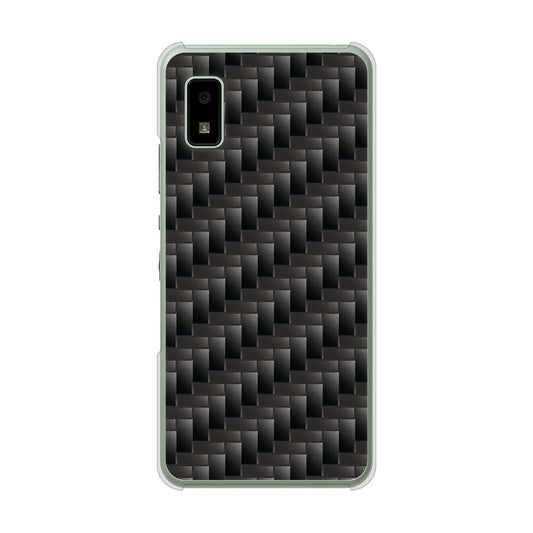AQUOS wish3 A302SH Y!mobile 高画質仕上げ 背面印刷 ハードケース 【461 カーボン】