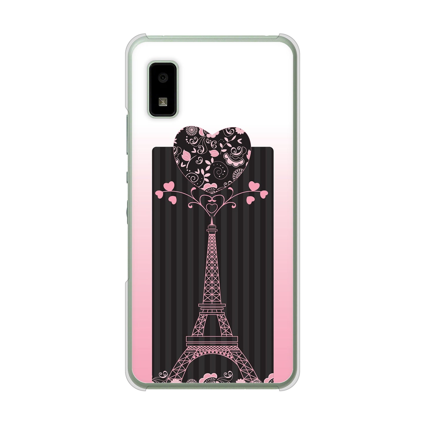 AQUOS wish3 A302SH Y!mobile 高画質仕上げ 背面印刷 ハードケースLOVE フランス