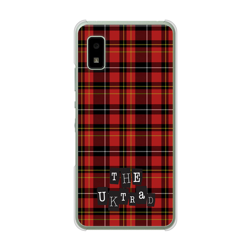 AQUOS wish3 A302SH Y!mobile 高画質仕上げ 背面印刷 ハードケース 【547 THEチェック】