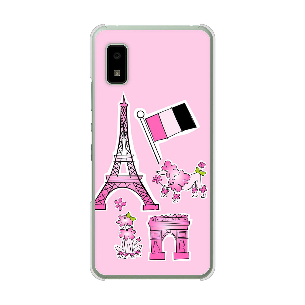 AQUOS wish3 A302SH Y!mobile 高画質仕上げ 背面印刷 ハードケースLOVE フランス