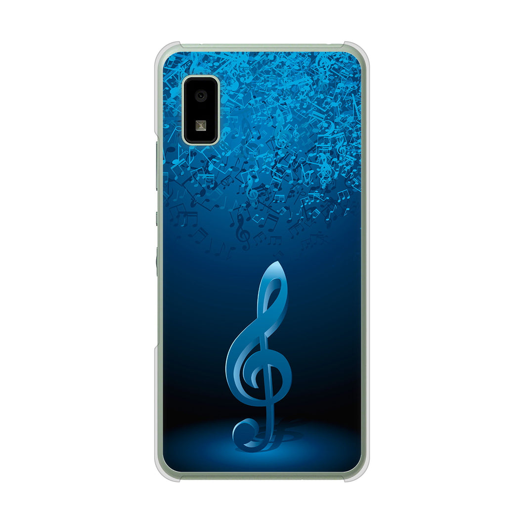 AQUOS wish3 A302SH Y!mobile 高画質仕上げ 背面印刷 ハードケース音符