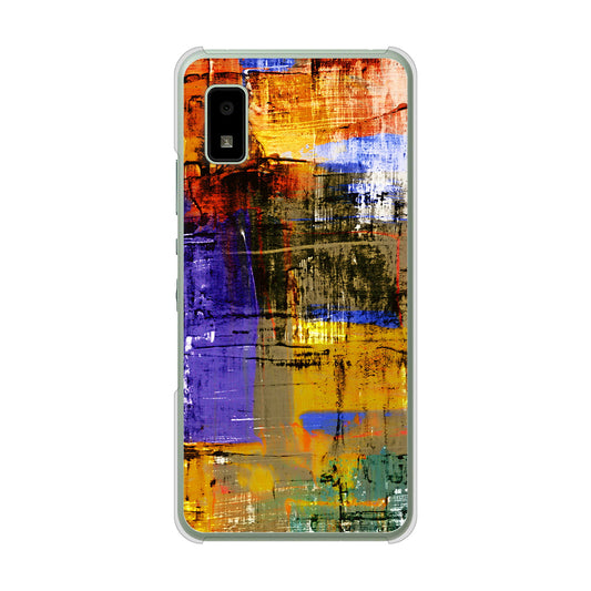 AQUOS wish3 A302SH Y!mobile 高画質仕上げ 背面印刷 ハードケース 【609 クラッシュアートBL】