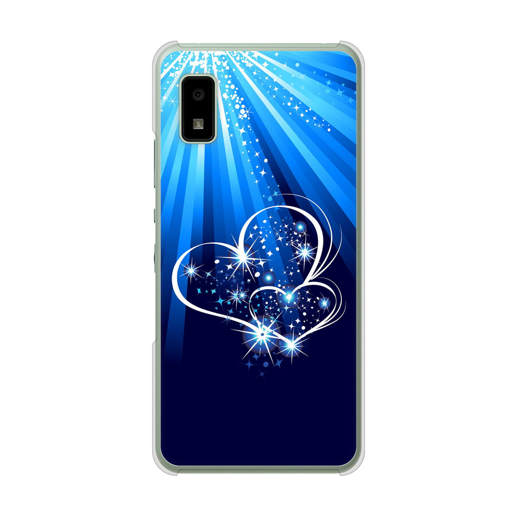 AQUOS wish3 A302SH Y!mobile 高画質仕上げ 背面印刷 ハードケースきらめきハート