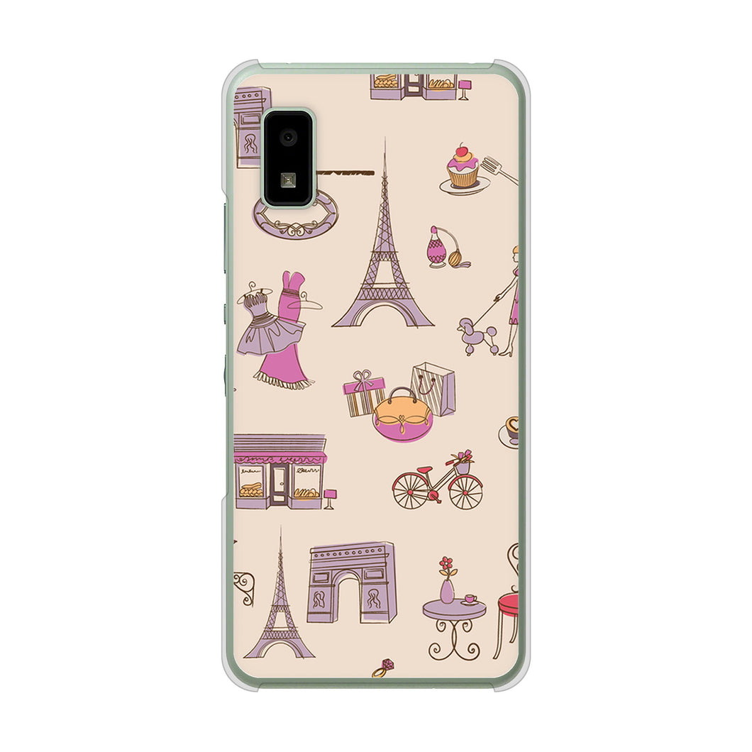 AQUOS wish3 A302SH Y!mobile 高画質仕上げ 背面印刷 ハードケースLOVE フランス