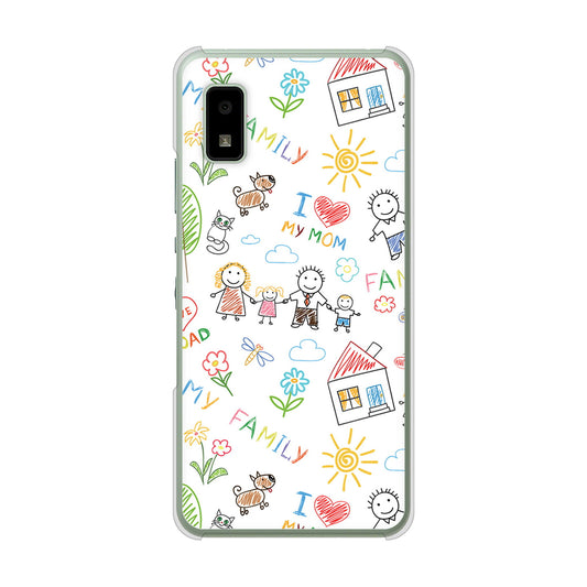 AQUOS wish3 A302SH Y!mobile 高画質仕上げ 背面印刷 ハードケースカップル＆ファミリー