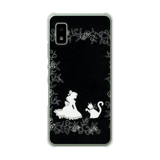 AQUOS wish3 A302SH Y!mobile 高画質仕上げ 背面印刷 ハードケースお姫様とネコ