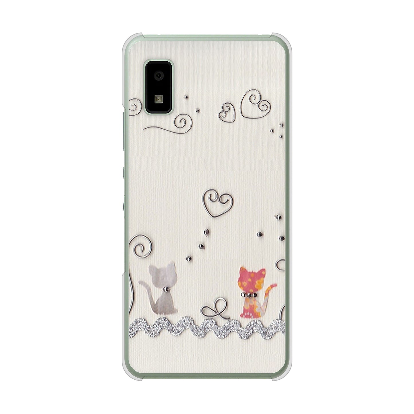 AQUOS wish3 A302SH Y!mobile 高画質仕上げ 背面印刷 ハードケースクラフト写真ネコ
