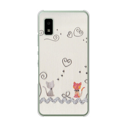 AQUOS wish3 A302SH Y!mobile 高画質仕上げ 背面印刷 ハードケースクラフト写真ネコ