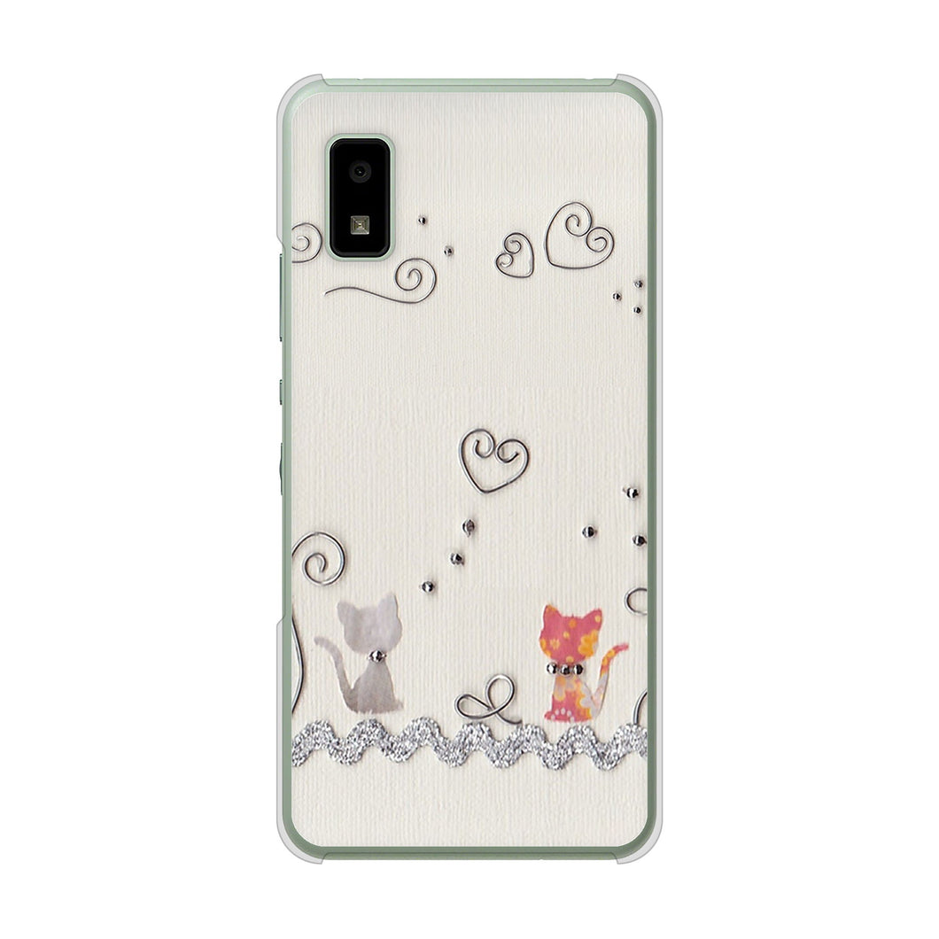 AQUOS wish3 A302SH Y!mobile 高画質仕上げ 背面印刷 ハードケースクラフト写真ネコ