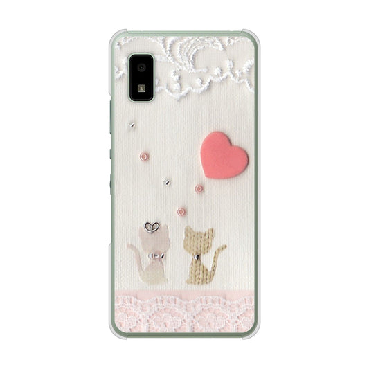 AQUOS wish3 A302SH Y!mobile 高画質仕上げ 背面印刷 ハードケースクラフト写真ネコ