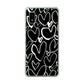 AQUOS wish3 A302SH Y!mobile 高画質仕上げ 背面印刷 ハードケース 【1124 ハート BK＆WH】