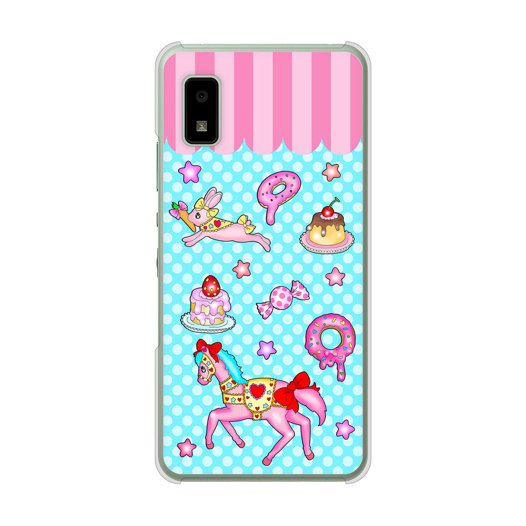 AQUOS wish3 A302SH Y!mobile 高画質仕上げ 背面印刷 ハードケースむかいあぐる メリーゴーランド