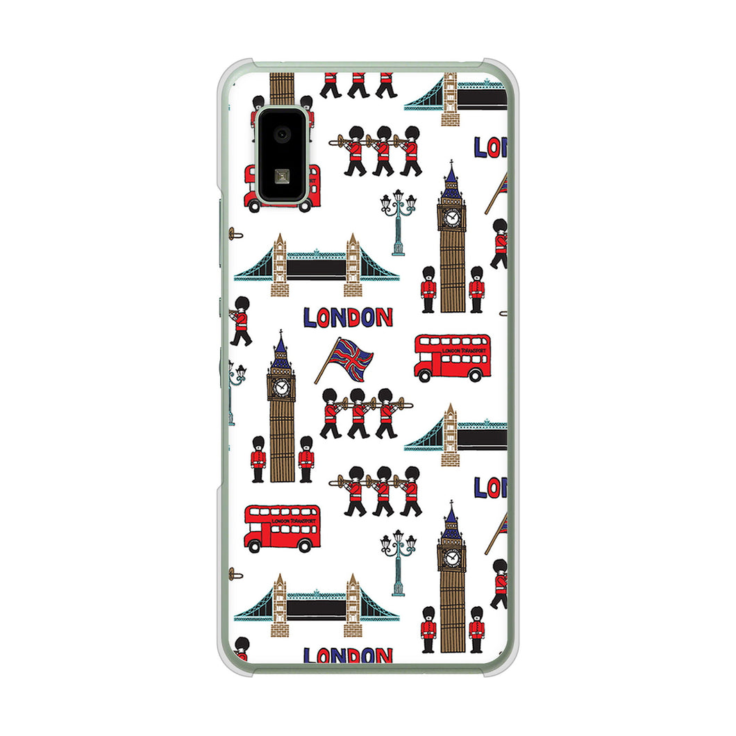 AQUOS wish3 A302SH Y!mobile 高画質仕上げ 背面印刷 ハードケース 【EK811 ロンドンの街】