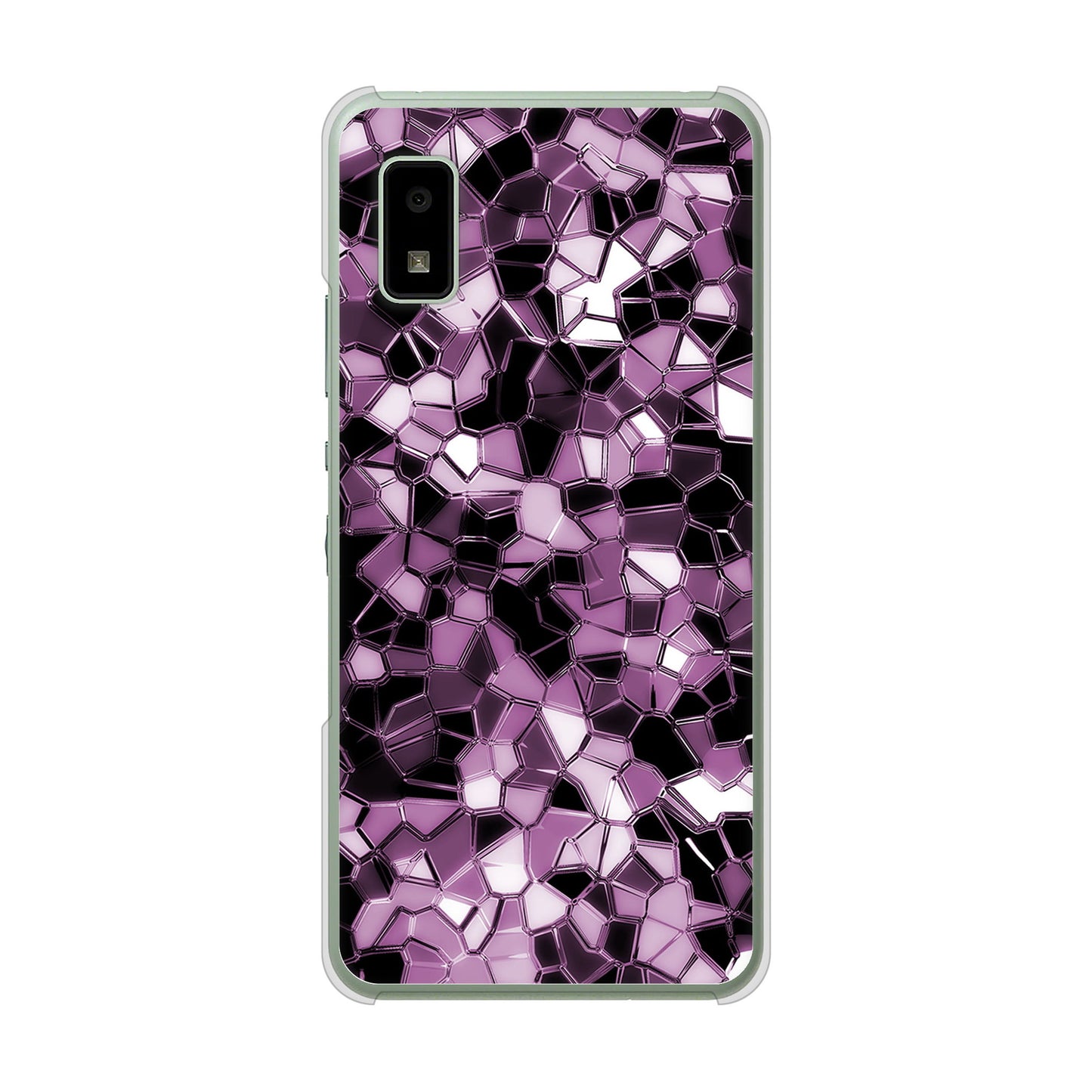 AQUOS wish3 A302SH Y!mobile 高画質仕上げ 背面印刷 ハードケース 【EK837 テクニカルミラーパープル】