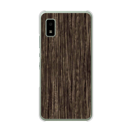 AQUOS wish3 A302SH Y!mobile 高画質仕上げ 背面印刷 ハードケース 【EK848 木目ダークブラウン】