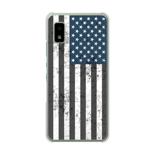 AQUOS wish3 A302SH Y!mobile 高画質仕上げ 背面印刷 ハードケース 【EK864 アメリカンフラッグビンテージ】