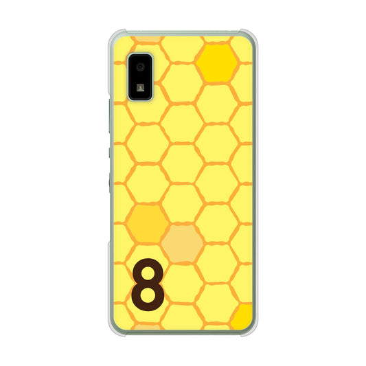 AQUOS wish3 A302SH Y!mobile 高画質仕上げ 背面印刷 ハードケース 【IB913 はちの巣】