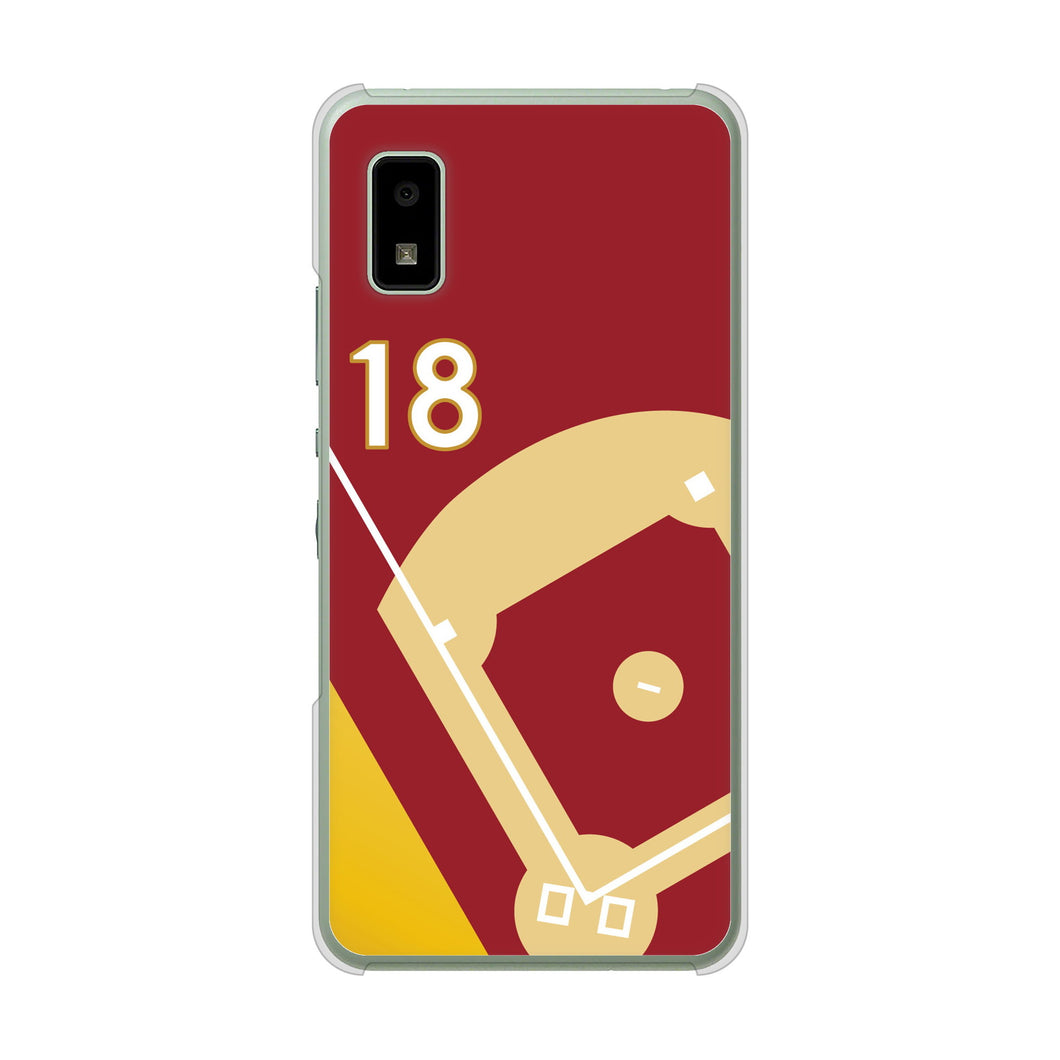 AQUOS wish3 A302SH Y!mobile 高画質仕上げ 背面印刷 ハードケースbaseball