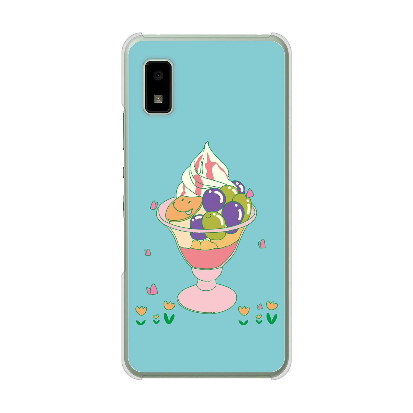 AQUOS wish3 A302SH Y!mobile 高画質仕上げ 背面印刷 ハードケーススイーツイラスト