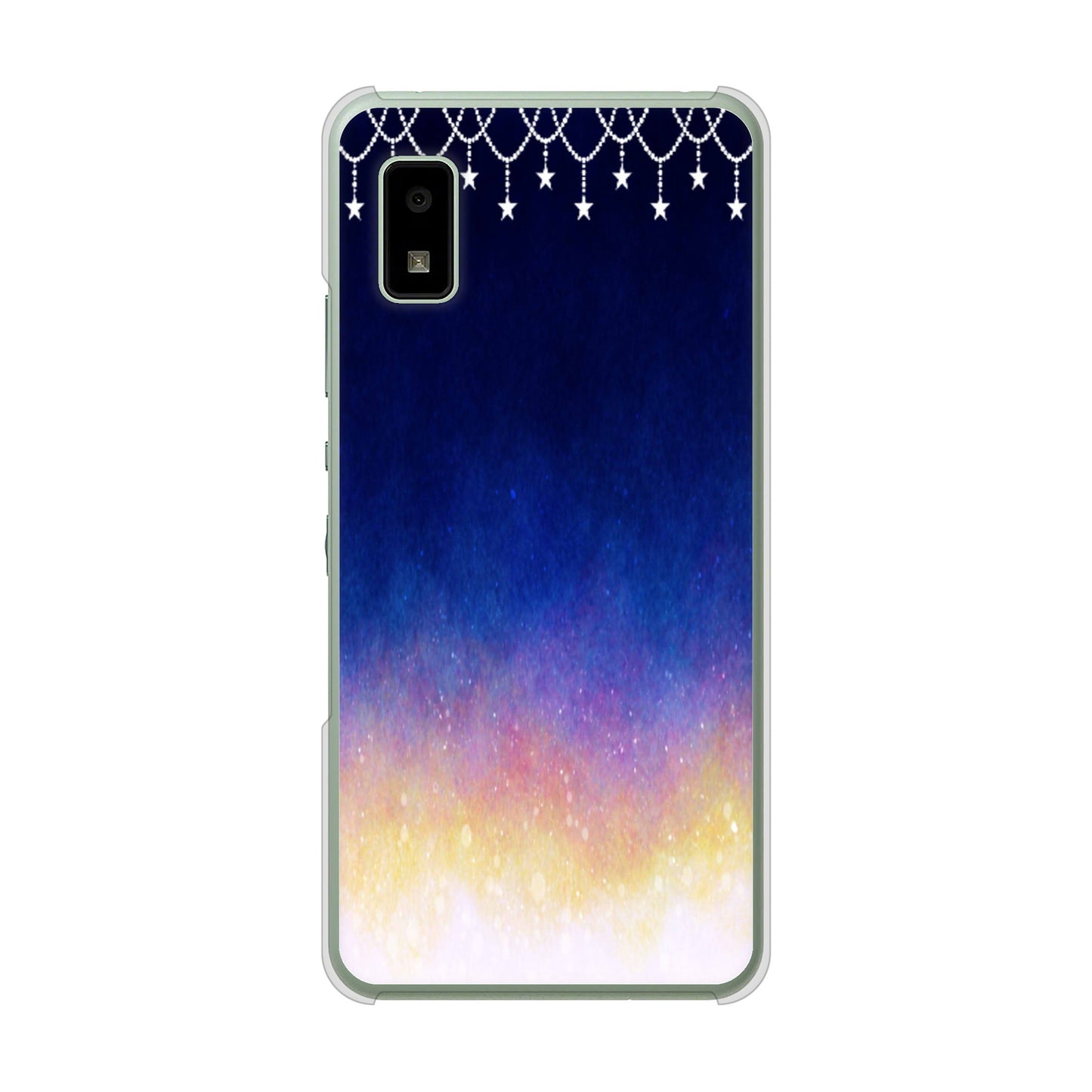 AQUOS wish3 A302SH Y!mobile 高画質仕上げ 背面印刷 ハードケース 【MI803 冬の夜空】