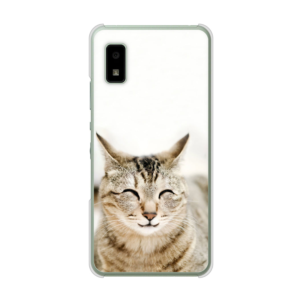 AQUOS wish3 A302SH Y!mobile 高画質仕上げ 背面印刷 ハードケース 【VA801 笑福ねこ】