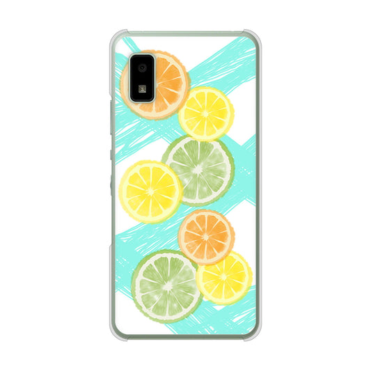 AQUOS wish3 A302SH Y!mobile 高画質仕上げ 背面印刷 ハードケース 【YJ183 オレンジライム】