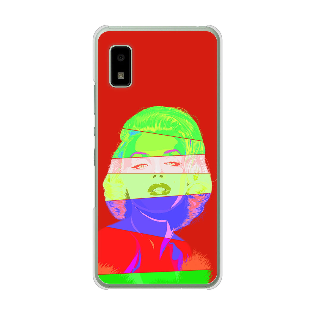 AQUOS wish3 A302SH Y!mobile 高画質仕上げ 背面印刷 ハードケースマリリンモンローデザイン