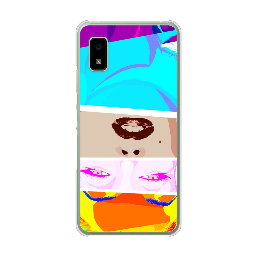 AQUOS wish3 A302SH Y!mobile 高画質仕上げ 背面印刷 ハードケースマリリンモンローデザイン