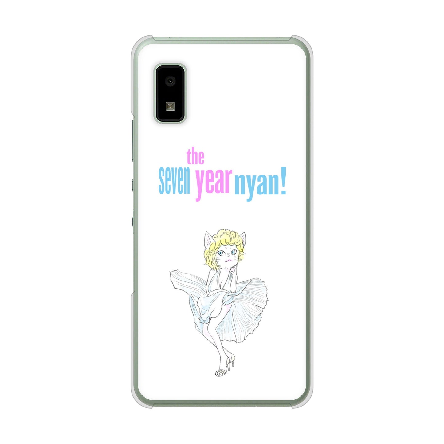 AQUOS wish3 A302SH Y!mobile 高画質仕上げ 背面印刷 ハードケースおしゃれにゃん