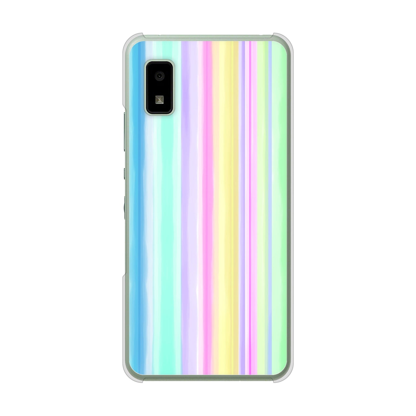AQUOS wish3 A302SH Y!mobile 高画質仕上げ 背面印刷 ハードケースレインボー