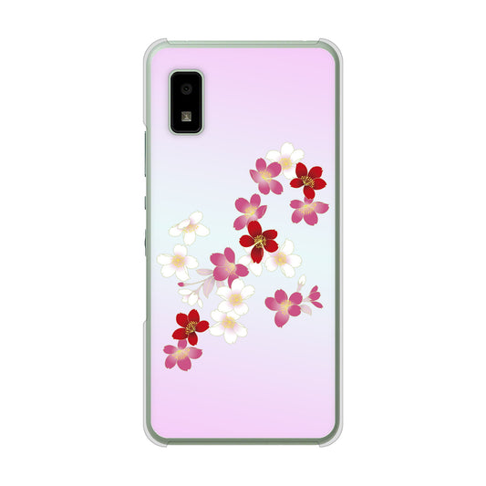 AQUOS wish3 A302SH Y!mobile 高画質仕上げ 背面印刷 ハードケース和花柄