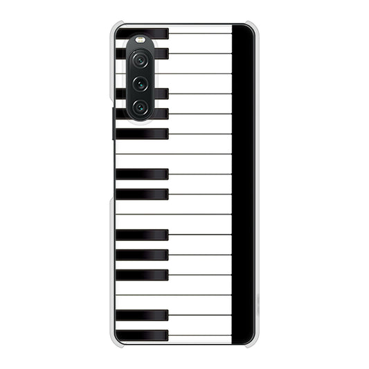 Xperia 10 V A302SO SoftBank 高画質仕上げ 背面印刷 ハードケースピアノ