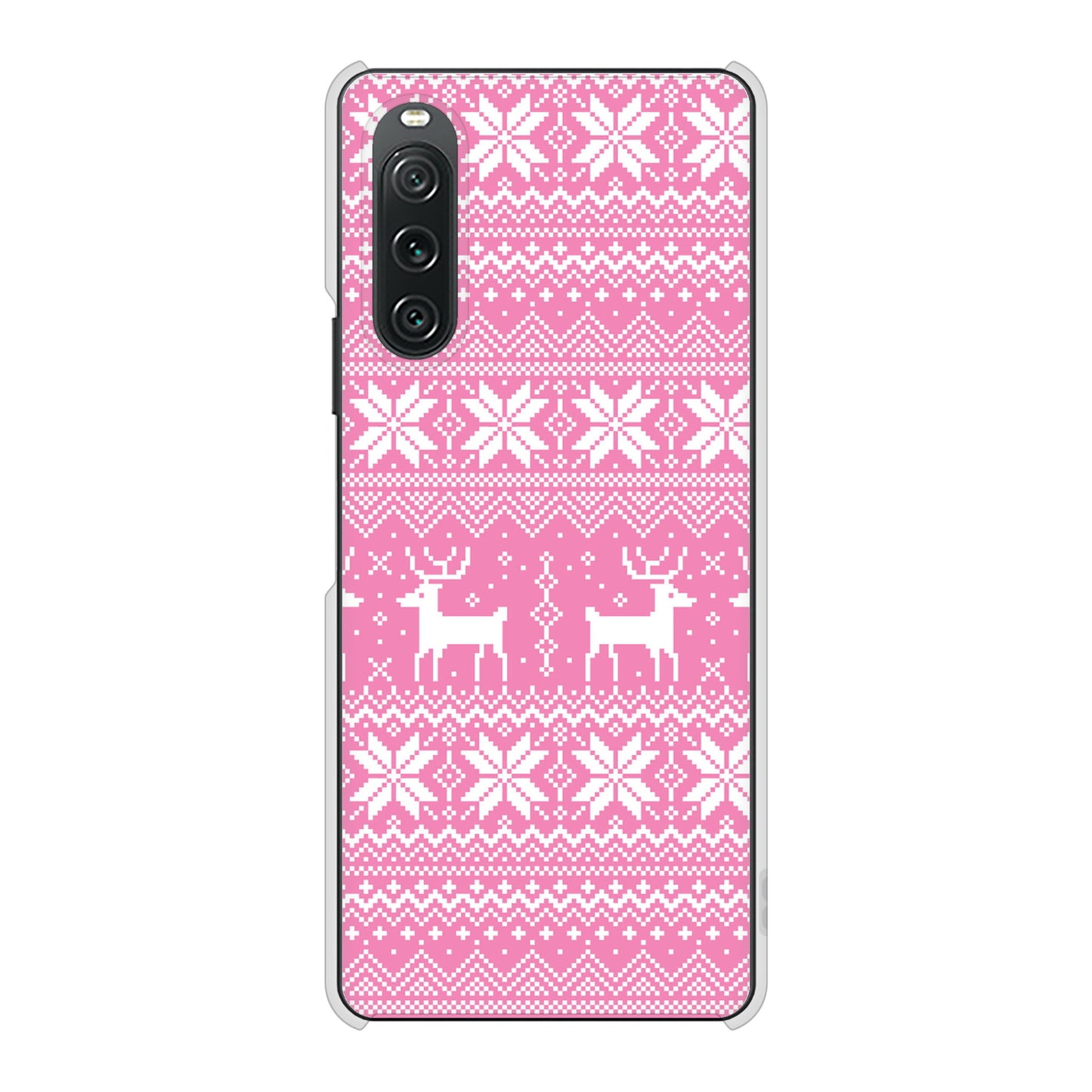 Xperia 10 V A302SO SoftBank 高画質仕上げ 背面印刷 ハードケースクリスマス