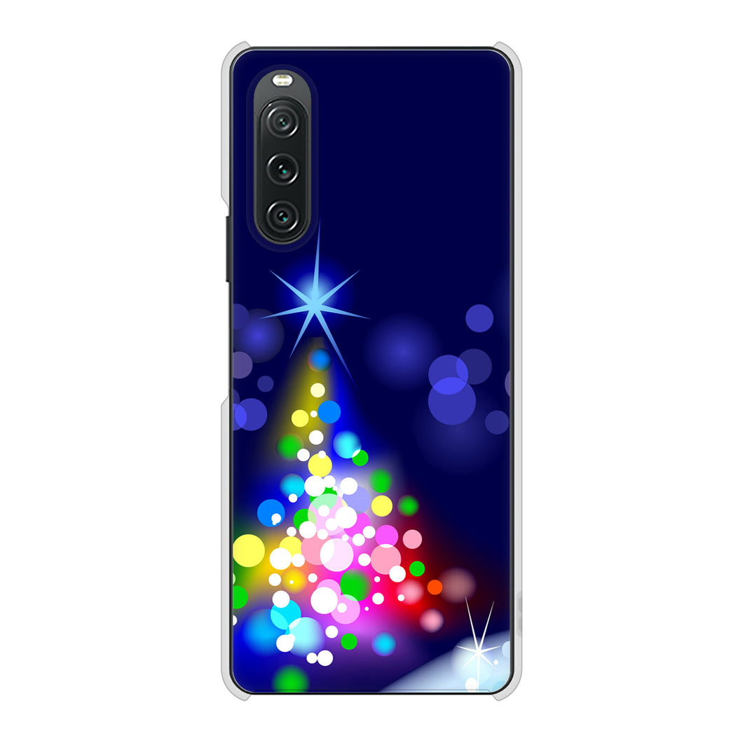 Xperia 10 V A302SO SoftBank 高画質仕上げ 背面印刷 ハードケースクリスマス