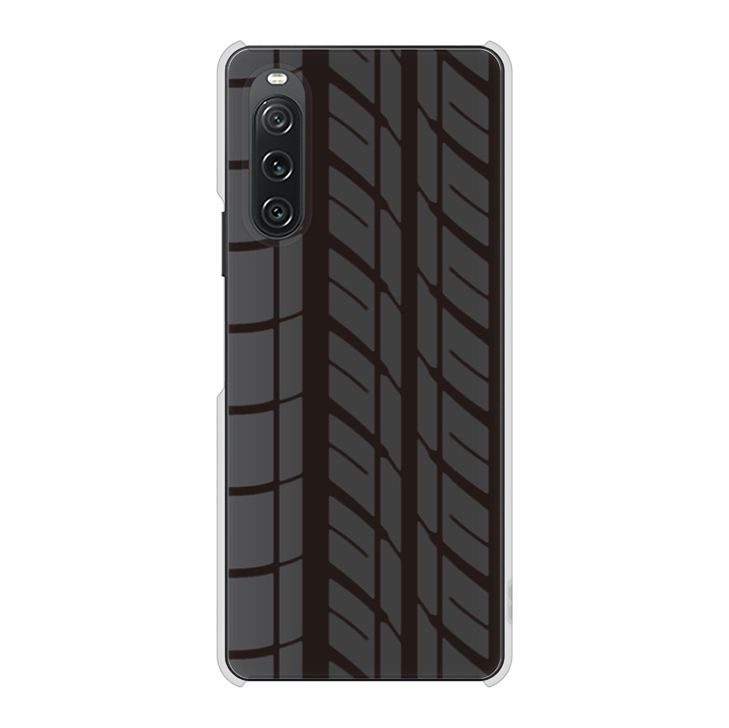 Xperia 10 V A302SO SoftBank 高画質仕上げ 背面印刷 ハードケース 【IB931 タイヤ】