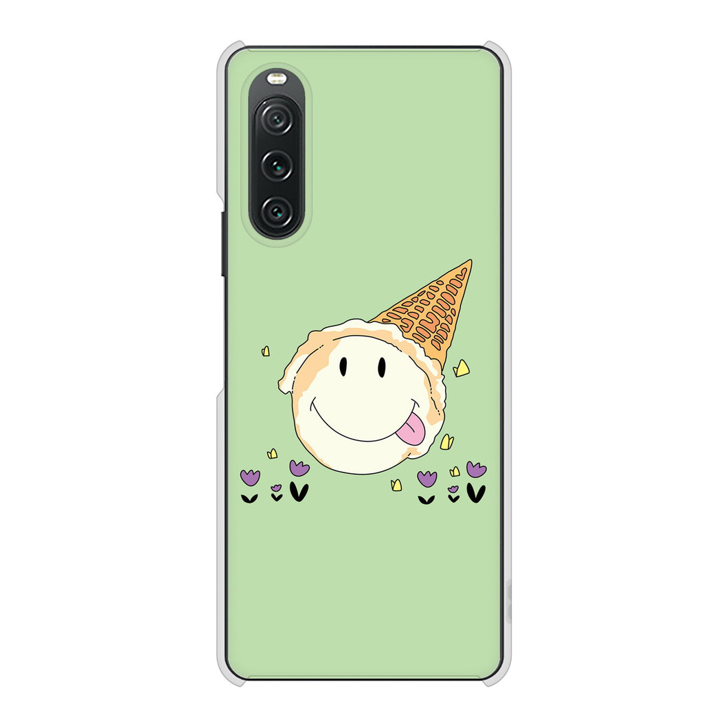 Xperia 10 V A302SO SoftBank 高画質仕上げ 背面印刷 ハードケーススイーツイラスト