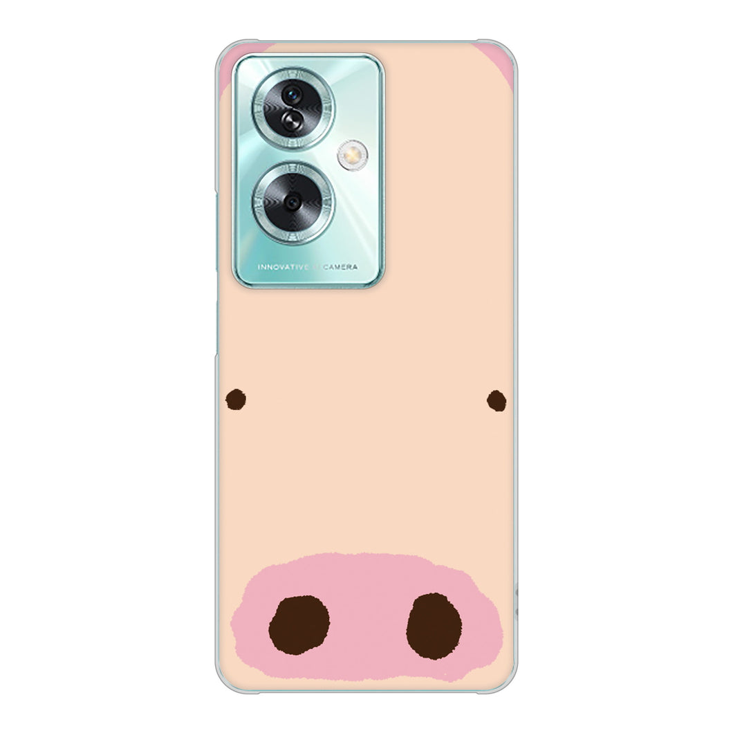 OPPO A79 5G A303OP Y!mobile 高画質仕上げ 背面印刷 ハードケースドアップアニマル