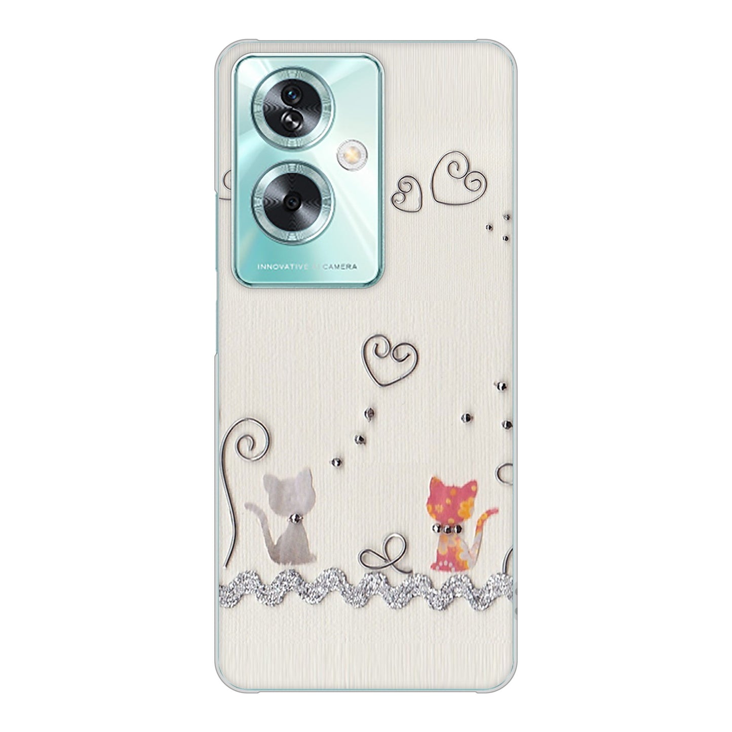 OPPO A79 5G A303OP Y!mobile 高画質仕上げ 背面印刷 ハードケースクラフト写真ネコ