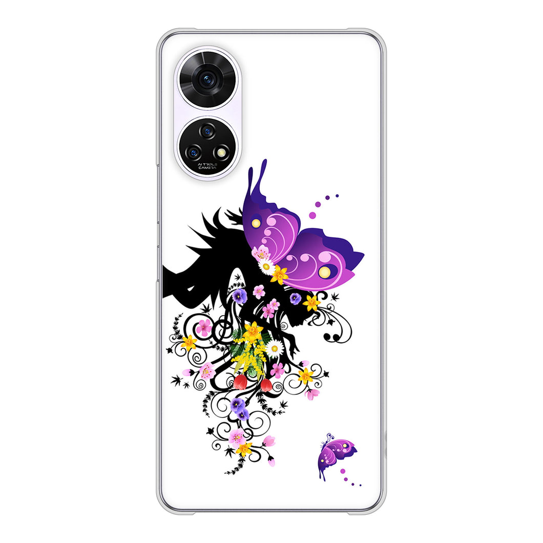 あんしんファミリースマホ A303ZT SoftBank 高画質仕上げ 背面印刷 ハードケースバタフライ