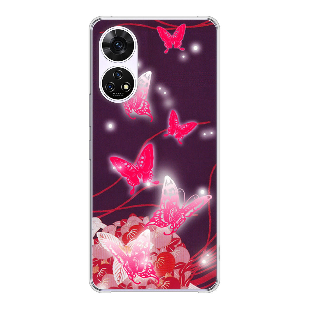 あんしんファミリースマホ A303ZT SoftBank 高画質仕上げ 背面印刷 ハードケースバタフライ