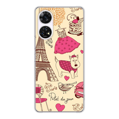 あんしんファミリースマホ A303ZT SoftBank 高画質仕上げ 背面印刷 ハードケースLOVE フランス